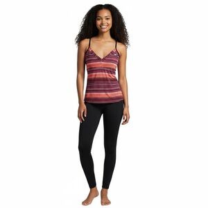 Nike Size 10 (M) Multi-Color Striped Workout Tank Top